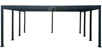 CarPort PREMIUM - Kocsibeálló 7x5m - antracit ID1159
