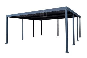 CarPort PREMIUM - Kocsibeálló 6x6 - antracit ID1154