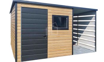Kerti Fészer 2x2 m + oldaltető - ajtó - ablak - winchester - tető hátra lejtő ID669