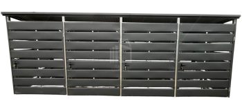 Kukatároló 6x1,5m antracit - 4x Box ID721