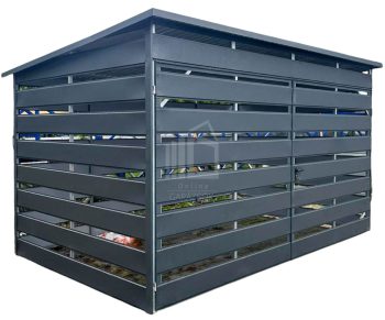 Kukatároló 4x2m antracit - ajtó ID1061
