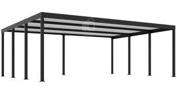 CarPort PREMIUM - Kocsibeálló 7x5 - antracit ID1027