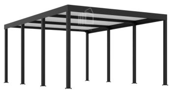 CarPort PREMIUM - Kocsibeálló 4x5 - Antracyt ID958