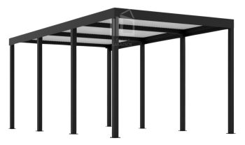 CarPort PREMIUM - Kocsibeálló 3x5 - Antracyt ID955