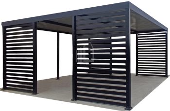 CarPort PREMIUM - Kocsibeálló 5x5 - Antracyt ID948