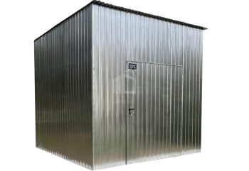 fészer 3x3m - ajtó - horganyzott - tető hátra lejtő ID920