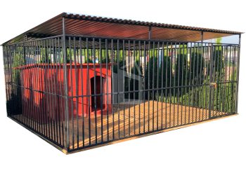 Kutyakennel 4x3m - Fa padló ID589