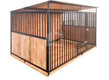 Kutyakennel 3x2m - Fa padló - beépített ID583