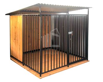 Kutyakennel 2x2m - Fa padló - beépített ID592