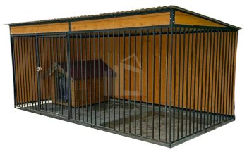 Kutyakennel 4x2m - beépített ID604