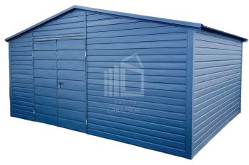 Kerti Fészer 5x4m - Kétszárnyú Kapu - Antracit - Nyeregtető tető ID638